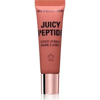 Péče o rty Makeup Revolution Juicy Peptide balzám na rty s peptidy odstín Gingerbread 8 ml