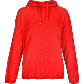 Dámský svetr Dámský rolák s kamínky Kenny S. 565324 červená velikost 36