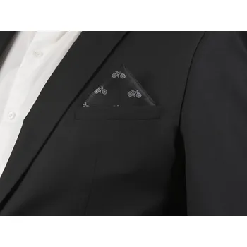 Pánské sako HEDVA ČESKÝ BROKÁT Kapesníček PESh 400 BICYKL černá