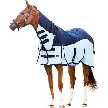 Deka pro koně Horseguard Deka proti hmyzu HorseGuard, nepromokavá, s krkem, blue Délka zad: 165 cm