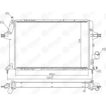 Chladič motoru QWP Chladič vody QWP WRA105