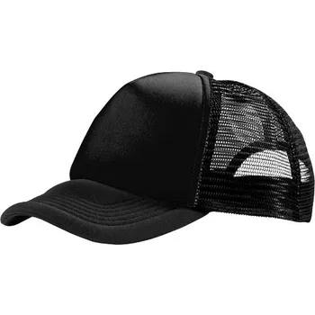 Kšiltovka Kšiltovka Trucker s 5 panely - Černá / Černá