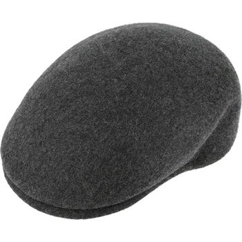 Čepice Fiebig - Headwear since 1903 Pánská šedá plstěná zimní bekovka - klasická pevná plstěná bekovka Velikost: 55 cm (S)