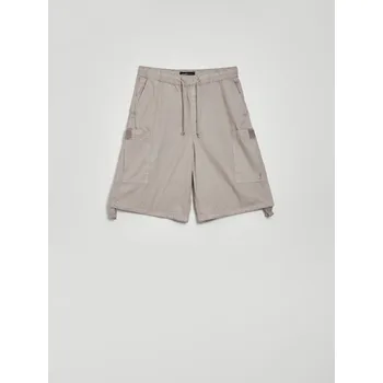 Pánské kalhoty Šortky s cargo kapsami - S - House - světle šedá - 404AD-09X