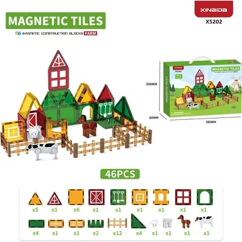 ostatní stavebnice Ramiz Magnetické bloky Farma 46el.