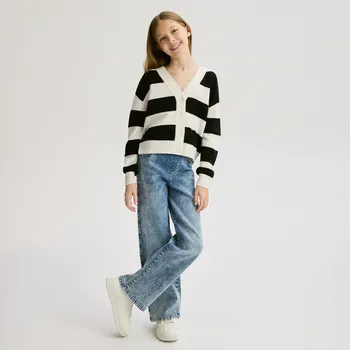 Dívčí džíny Reserved - Pružné džíny wide leg - modrá - 804FF-50J - 804FF-50J-122