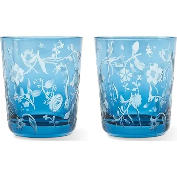 Sklenice Sada skleniček Pols Potten scattered flower 8 x 9 cm 2-pack 140.230.232 modrá 55X