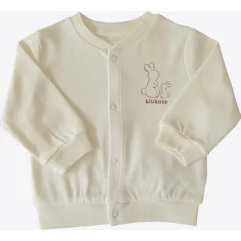 Kojenecká souprava kitikate Kojenecká mikina Basic ecru_S05963 Velikost: 9 - 12 MĚSÍCŮ