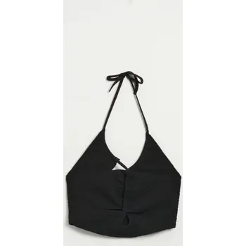 Dámské tričko Top s vázáním - L - House - černá - 5578U-99X