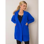 Dámský kabát Fashionhunters Royal Blue Factory Price modrá 1647401