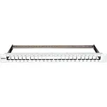 SCHRACK 19" patchpanel pro max. 24 keystone,neosazený,1U,RAL 7035