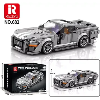 ostatní stavebnice Stavebnice sportovní auto šedé 476 dílků