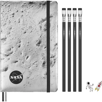 Zápisník Zápisník MOLESKINE NASA linkovaný L a grafitové tužky v krabičce