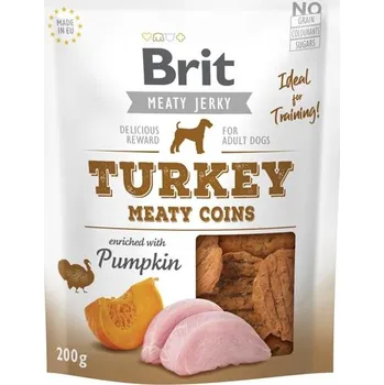 Brit Dog Jerky Turkey Meaty Coins 200g