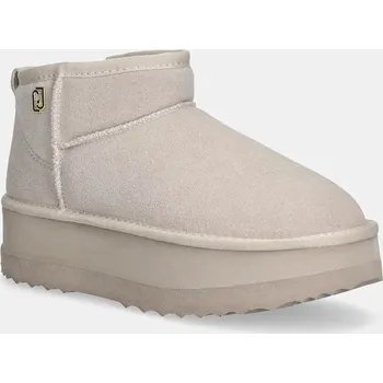 Dámská zimní obuv Semišové sněhule Liu Jo JANE 01 béžová barva, SF5105PX00201127 08X, EUR 40