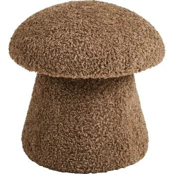 Taburet Nordic Living Hnědý taburet Enma 45 cm