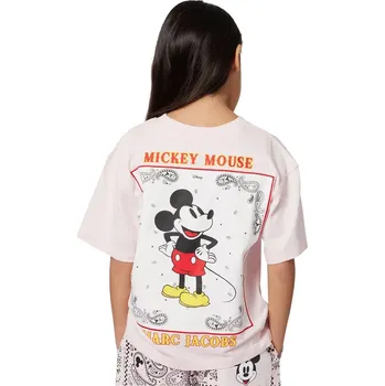 Chlapecké tričko Dětské bavlněné tričko Marc Jacobs růžová barva, W60691 W60691.86.108 30X, vel. 94