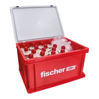 chemická kotva chemická malta Fischer FIS VL 410 HWK, 16 ks v boxu - chemická injektážní malta pro běžné aplikace, 16 ks + 32 ks směšovacích hrotů