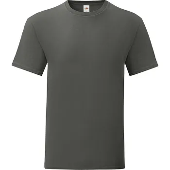 Chlapecké oblečení Graphite Iconic Combed Cotton T-shirt Fruit of the Loom Fruit of the Loom šedá 2467018