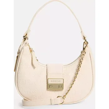 GUESS dámská kabelka,crossbody Elise mléčná logová