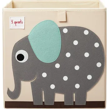ostatní stavebnice 3 SPROUTS Úložný box Elephat Gray