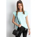 T-shirt-RV-TS-4833.70P-mint BASIC Feel Good tyrkysová 3290381