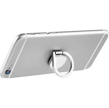 Hliníkový kruhový držák na telefon Cell - Stříbrný