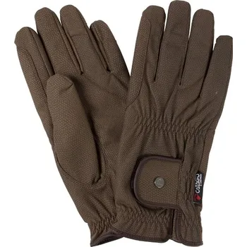 Jezdecké rukavice Catago Rukavice jezdecké Elite CATAGO, hnědé 9,5