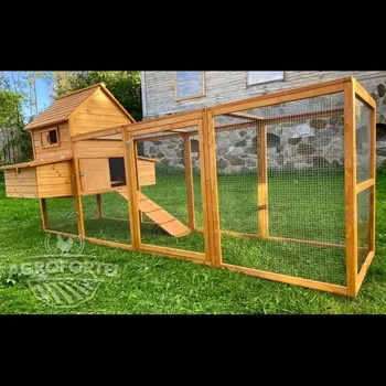 Dřevěný a maxi kurník PAŘÍŽ, 3100x1500x1500 mm