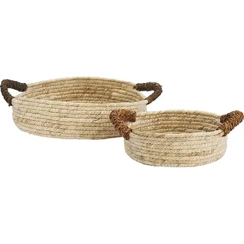 Dekorativní koše Madam Stoltz 2-pack MKTE237890 béžová 12X