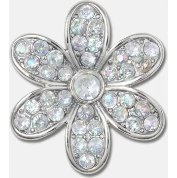 Dívčí pantofle Odznáček Jibbitz – Silver Mnchrm Daisy 1