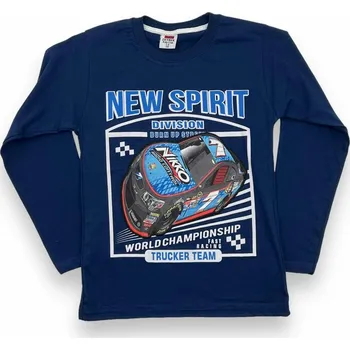 Zeyrek Chlapecké modré tričko s dlouhým rukávem SPIRIT Barva: Tmavě modrá, Velikost: 122