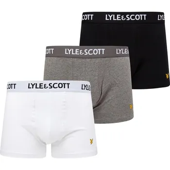 Slipy Boxerky Lyle and Scott Blk 5071075 Extra Lge