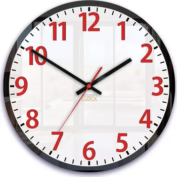 Hodiny Nástěnné hodiny Louis 30 cm bílé/červené