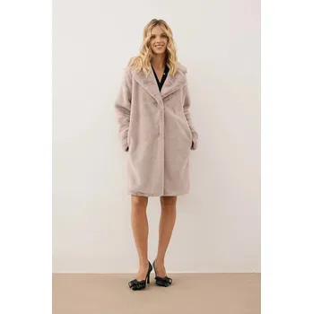 Dámský kabát Kabát Bizuu ROMA ROMA.BEZOWY béžová 02X, vel. 34/36