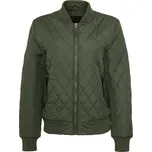 Dámská Diamond Quilt Nylonová bunda olivová Urban Classics kaki | zelená 1758900