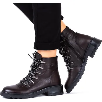 Dámská zimní obuv Letizia Dámské hnědé kotníčkové boty LOVE Velikost: 37