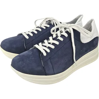 Dámská obuv JP 75/2 - 51 dámské tenisky/boty s masivní podešví; barva modrá, doprodej 40