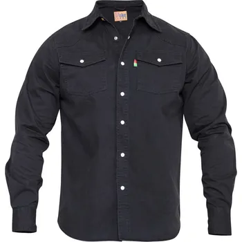 Pánská košile DUKE džínová košile pánská Western nadměrná velikost černá 6XL
