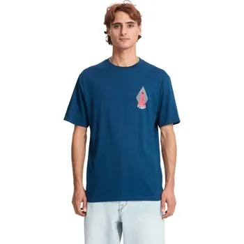 Pánské tričko Volcom pánské tričko Psychback Cosmic Blue | Modrá | Velikost XL | 100% bavlna