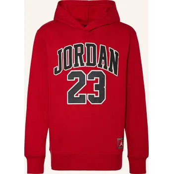Pánská mikina Jordan Dětská Mikina S Kapucí, tmavě červená, 152