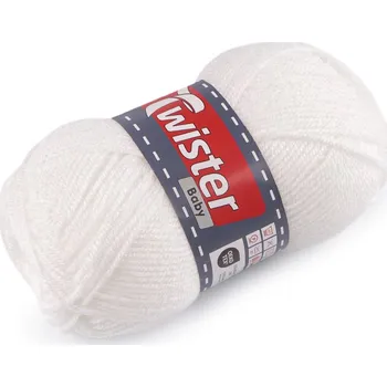 Příze Pletací příze Baby 50 g - 1 (010) bílá