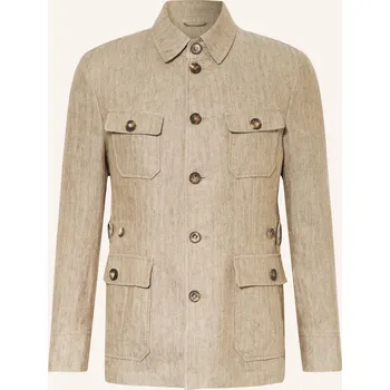 Dámský blejzr Habsburg Pánská Lněná Bunda Feistritz, světle hnědá, 46