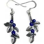 Drakkaria Borůvka, stříbrné náušnice, Ag 925