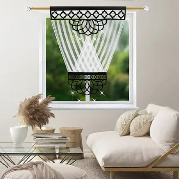 Fliying Dekorativní prolamovaný černo-bílý panel 120x150 cm