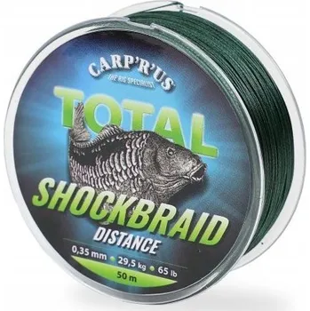 Carp´R´Us Šoková šňůra Shock Braid Distance 50m Nosnost: 65lb Získejte slevu -5% za registraci v e-shopu
