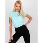T-shirt-RV-TS-4623.21-mint BASIC Feel Good tyrkysová 3290350