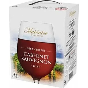Víno CABERNET SAUVIGNON 3L BIB MUTĚNICE