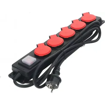 Prodlužovací kabel D346-05 Kabel produžovací 3m, 5z, vypínač, ochrana Draumet