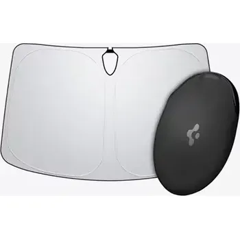 Spigen Tesla Car Front Windshield Sunshade/ Sluneční clona na suchý zip pro Tesla Model S černá (ACP09305)